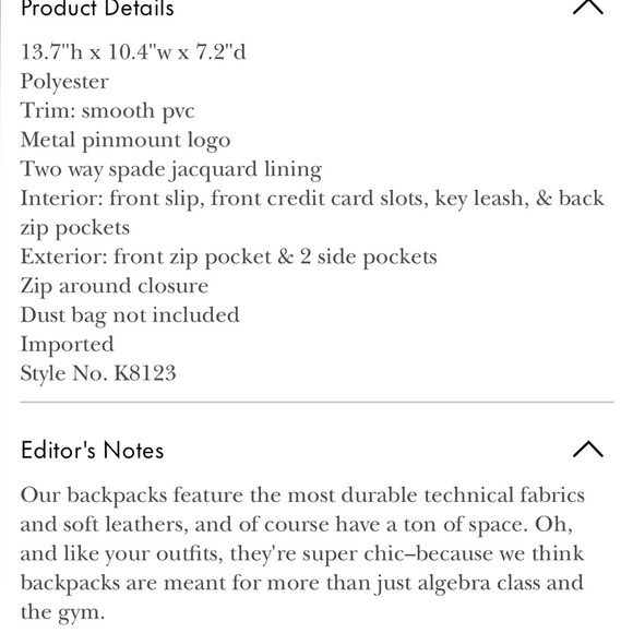 11. Kate Spade Chelsea Medium Backpack in Green Mutil - Picture 5 of 16